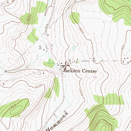 Topographic Map of Jackson Center, PA