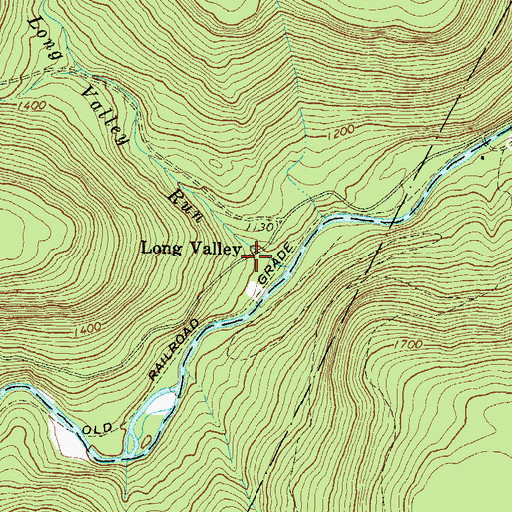 Topographic Map of Long Valley, PA