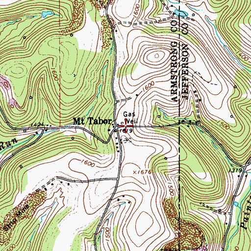 Topographic Map of Mount Tabor, PA