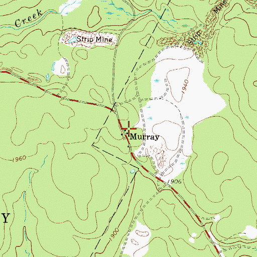 Topographic Map of Murray, PA