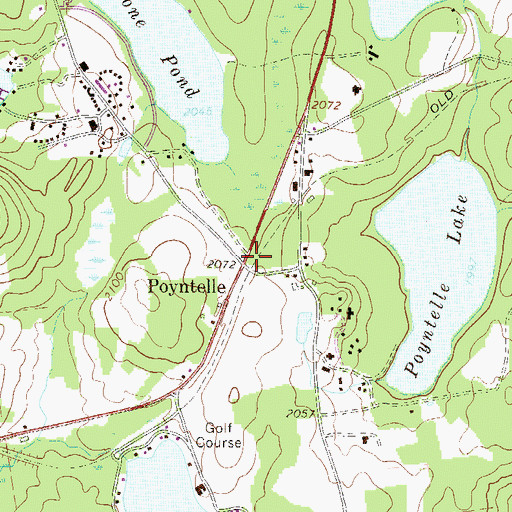 Topographic Map of Poyntelle, PA