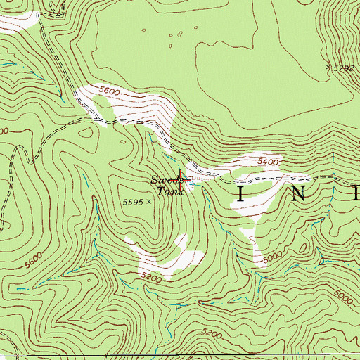 Topographic Map of Swede Tank, AZ