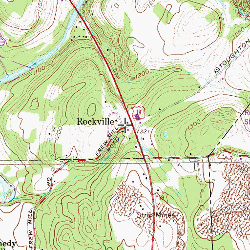 Topographic Map of Rockville, PA