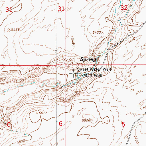 Topographic Map of Sweet Water Well, AZ