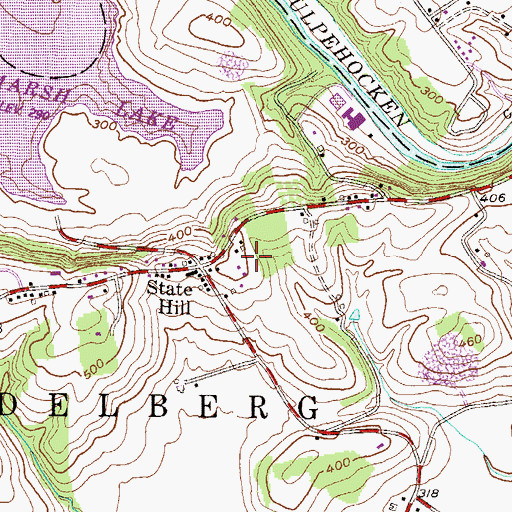 Topographic Map of State Hill, PA