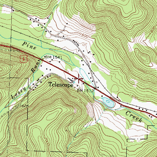 Topographic Map of Telescope, PA