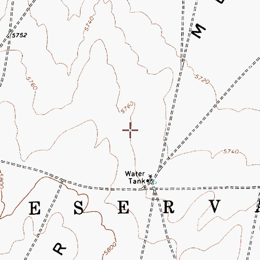 Topographic Map of Sweetwater Mesa, AZ