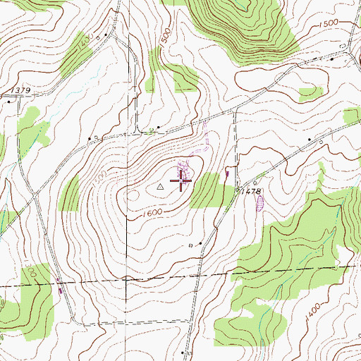 Topographic Map of Jessup Overlook, PA