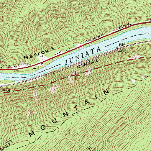 Topographic Map of Hawstone Overlook, PA