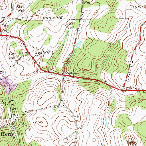 Topographic Map of Stony Point School, PA