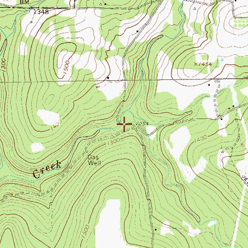 Topographic Map of Keefer Mill, PA