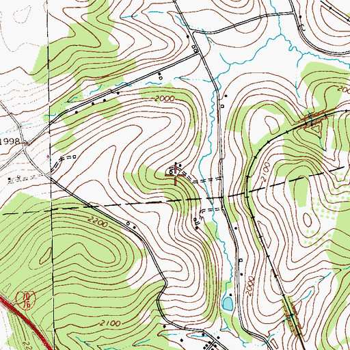 Topographic Map of Master School, PA