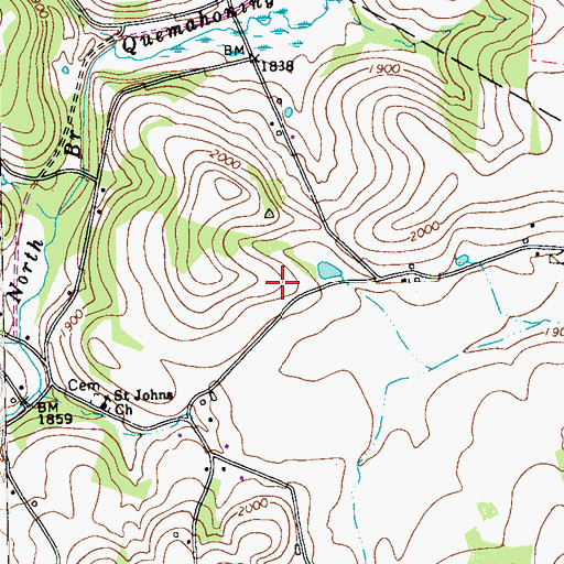 Topographic Map of Knepper School (historical), PA