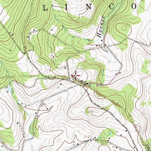 Topographic Map of Gillette, PA