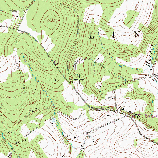 Topographic Map of Zufall, PA
