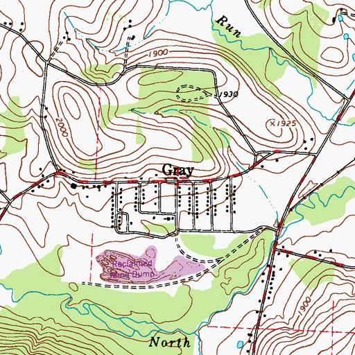 Topographic Map of Beisecker School (historical), PA