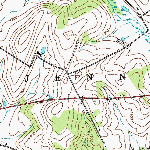 Topographic Map of Cooper School, PA