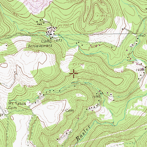 Topographic Map of Saint John School, PA