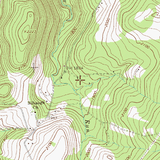 Topographic Map of Silbaugh School, PA