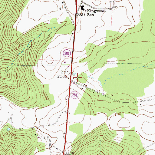 Topographic Map of Younkin School, PA