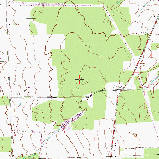 Topographic Map of Ray School, PA