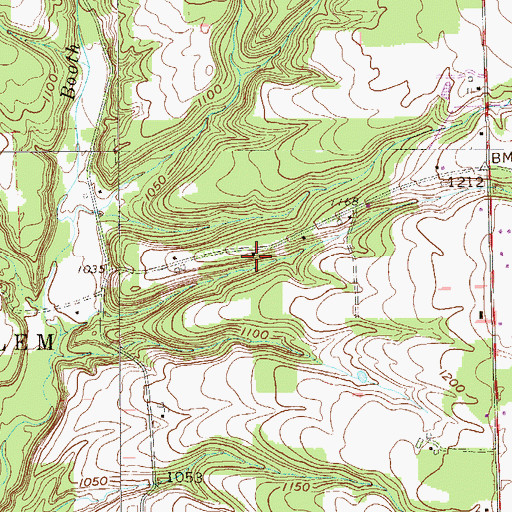 Topographic Map of Simpkins School, PA