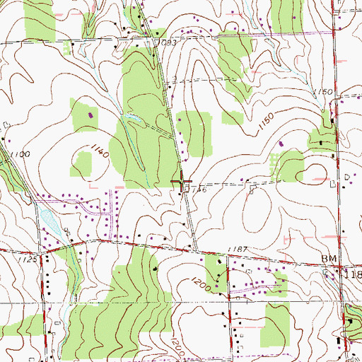 Topographic Map of Linn School, PA