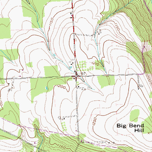 Topographic Map of Homer School, PA