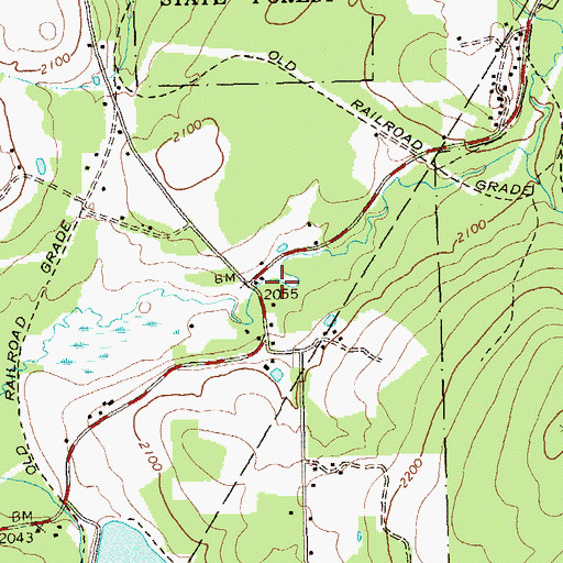 Topographic Map of Arrow, PA