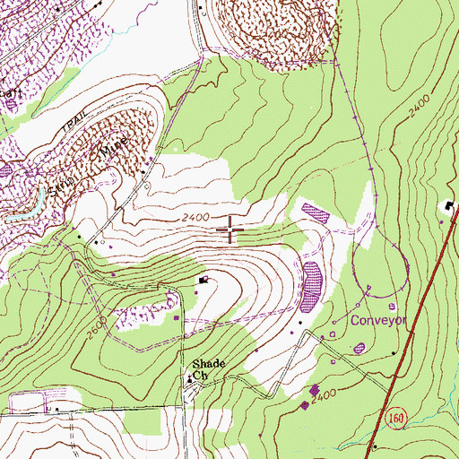 Topographic Map of Fairview School (historical), PA