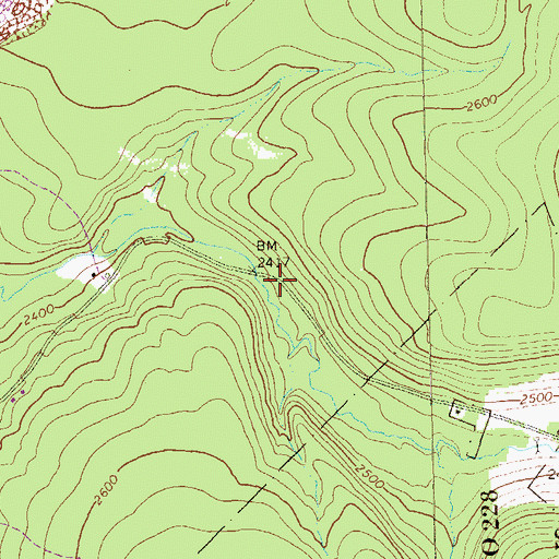Topographic Map of Sinne Sawmill (historical), PA