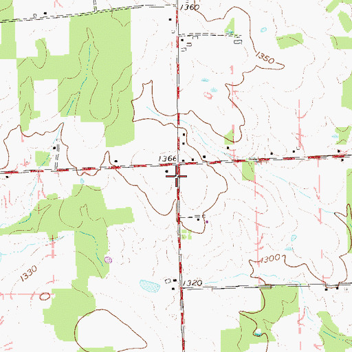 Topographic Map of Orr School, PA