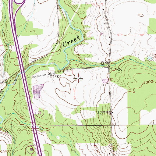 Topographic Map of Cape Horn School (historical), PA