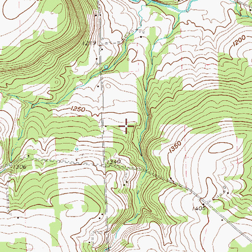 Topographic Map of Klingensmith School, PA