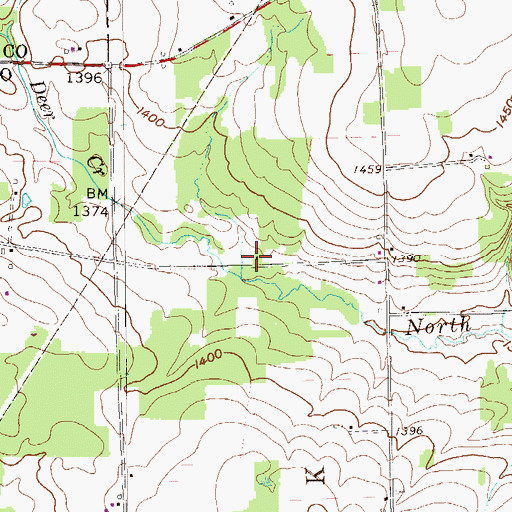 Topographic Map of Boylan School, PA