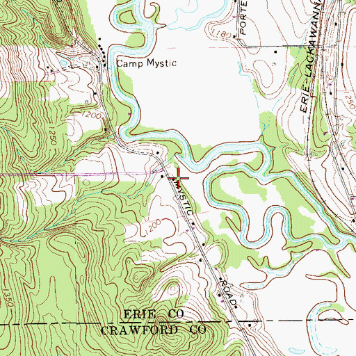 Topographic Map of Weston School, PA