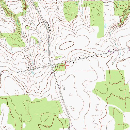 Topographic Map of Willey School (historical), PA