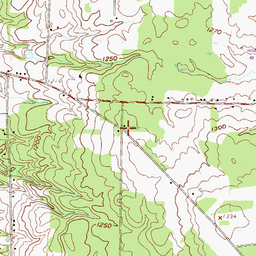 Topographic Map of Putnam School, PA