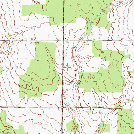 Topographic Map of Rockwall School, PA