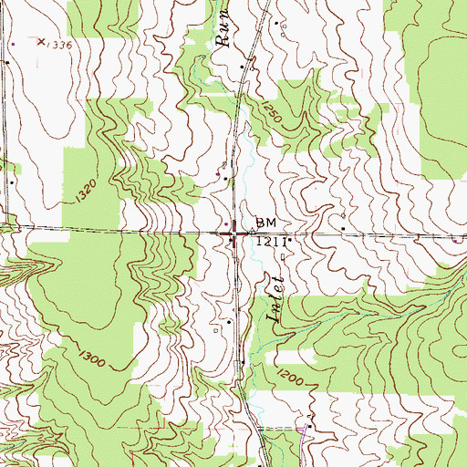 Topographic Map of Smith School, PA