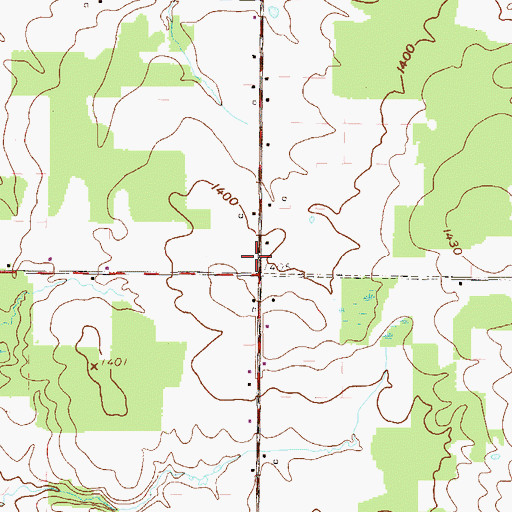 Topographic Map of Townline School (historical), PA