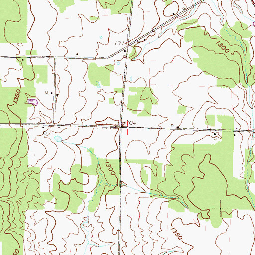 Topographic Map of Inlet School (historical), PA