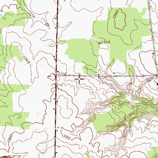 Topographic Map of Stanford School (historical), PA