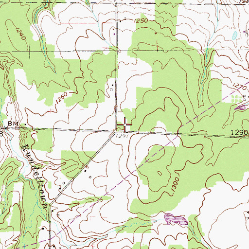 Topographic Map of Cooper School (historical), PA