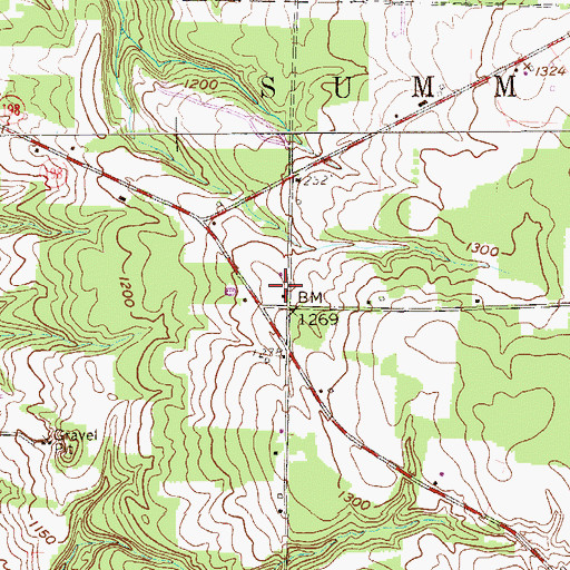 Topographic Map of Carr School, PA