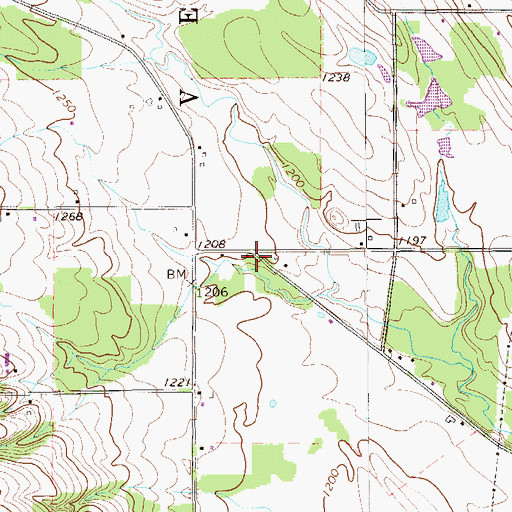 Topographic Map of Homan School, PA