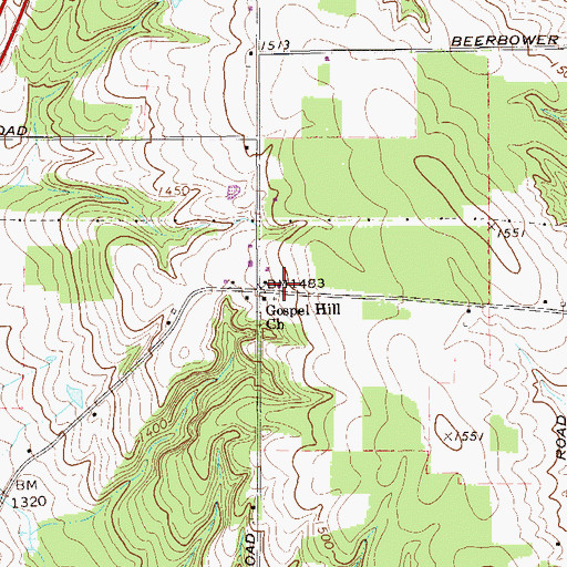 Topographic Map of Hotchkiss School, PA