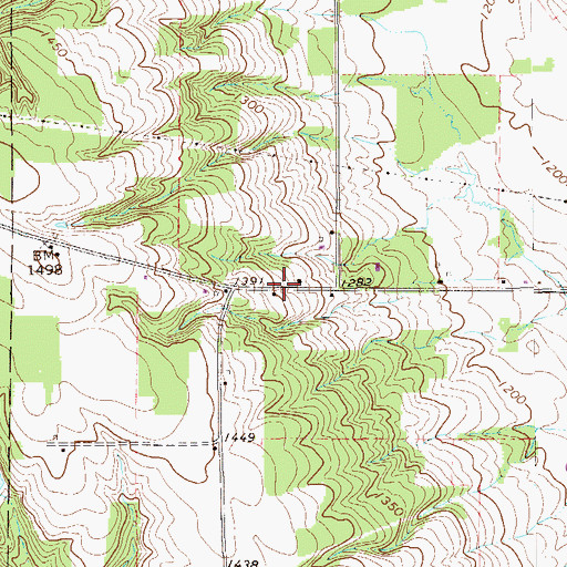 Topographic Map of Himebaugh School, PA
