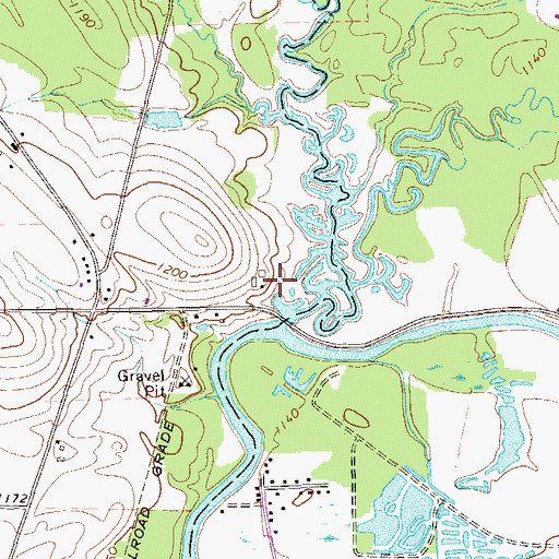 Topographic Map of Blystone Junction, PA
