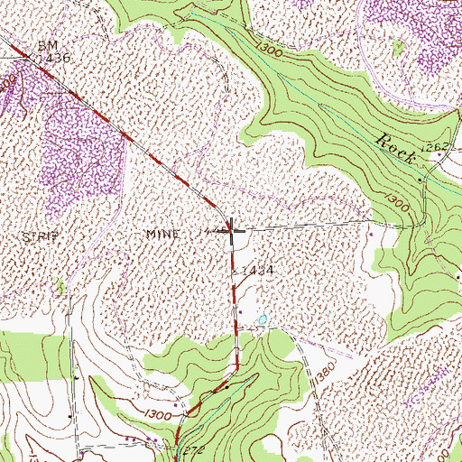Topographic Map of Fairmont School (historical), PA